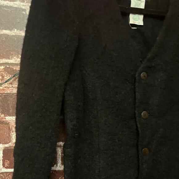 COMRAGS Vintage Wool & Mohair Blend Cardigan Jacket - Made in Canada - Black NWT - Picture 4 of 14